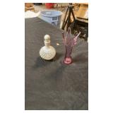 Hobnail glassware, art glass