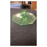 Green depression dish