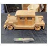 Handmade wooden car