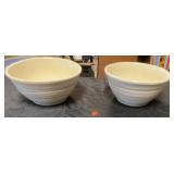 Two pottery bowls