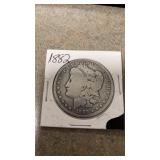 1882 Morgan silver dollar