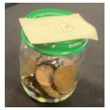 Jar of Wheat Pennies