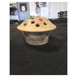 Vintage Roseville pottery Fuchsia pattern flower