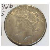 1926-s peace silver dollar
