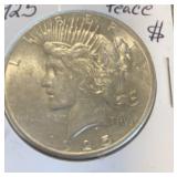1925 peace silver dollar