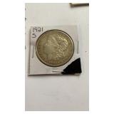 1921-s Morgan silver dollar