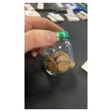 Jar of Wheat Pennies