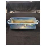 Vintage white rose Roseville Jardinier planter