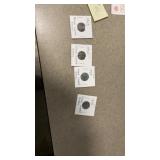 4 steel wheat pennies