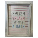 Bathroom wall plaque