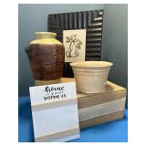 Metal print , vase,planter, mom frame