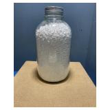 Gallon glass jar with lid.