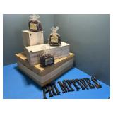 3 bags of rose hops & primitives letters