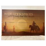 Wooden cowboy wall hanging