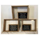 3 bathroom wall or standup