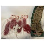 Christmas bows & beads