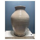 Cream pottery vase