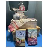 2 face scrubby, body scrubby & back 2 books & a