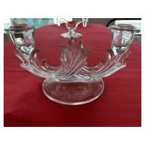 Crystal Fostoria  Baroque, candle holder.