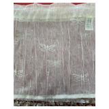2 Heritage lace, dragonfly, valance