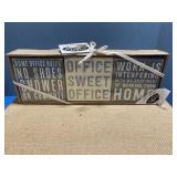 3 pc wooden box picture set.