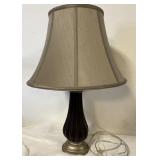 Vintage Crestview collection, Merlot, silver lamp