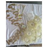 Lace bouquet holders.