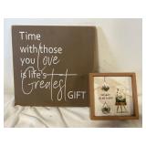 Greatest gift plaque, and plant picture