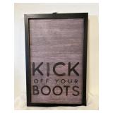 Kick off your boots plaque