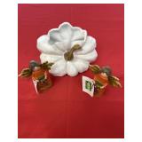 Pumpkin flower pot fall angels