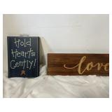 2 New wall hanging plaques