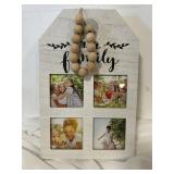 Family wood  hanging frame.