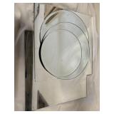 3 round & 2 square mirrors
