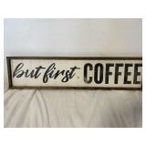Wooden coffee plaque