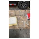 Baking dishes and Tupperware