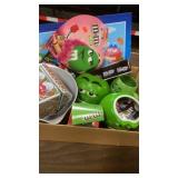 M&m cookie jar, coffee, cup, and more