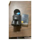 Binoculars and a hand radio