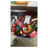 Tote of Christmas stuff