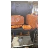 Vintage leather Suit case set