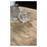 Glass bear, and a glass slug