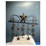 Metal star wall hanging
