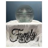 Glass frosted Tea, light candle holder,