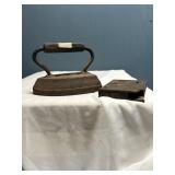 Vintage cast iron flat iron