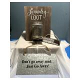 Laundry loot plaque,