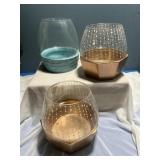 3 succulent planters