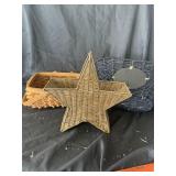 3 unique baskets, one is black