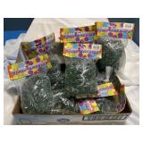 9 bags of glass marbles