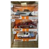Big Time Muscle Die-Cast Corvette Cars, 3 pcs