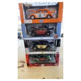 4 Die-Cast Beetle Cars