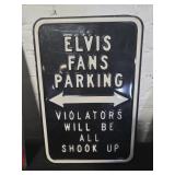 Elvis metal sign